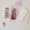 Korean Style Mushroom Button Photo Album with Fan-Following Design Featuring Long Strip Storage, Big Head Stickers, and Loose-Leaf Cards for Students.