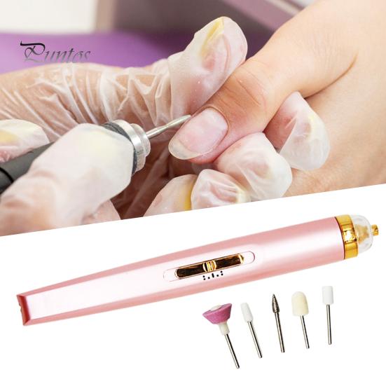 Nail Drill Machine Electric Grinder 5 In 1 High Speed USB Rechargeable Labor-saving with Grinding Polishing Light Gel Removing Portable Manicure