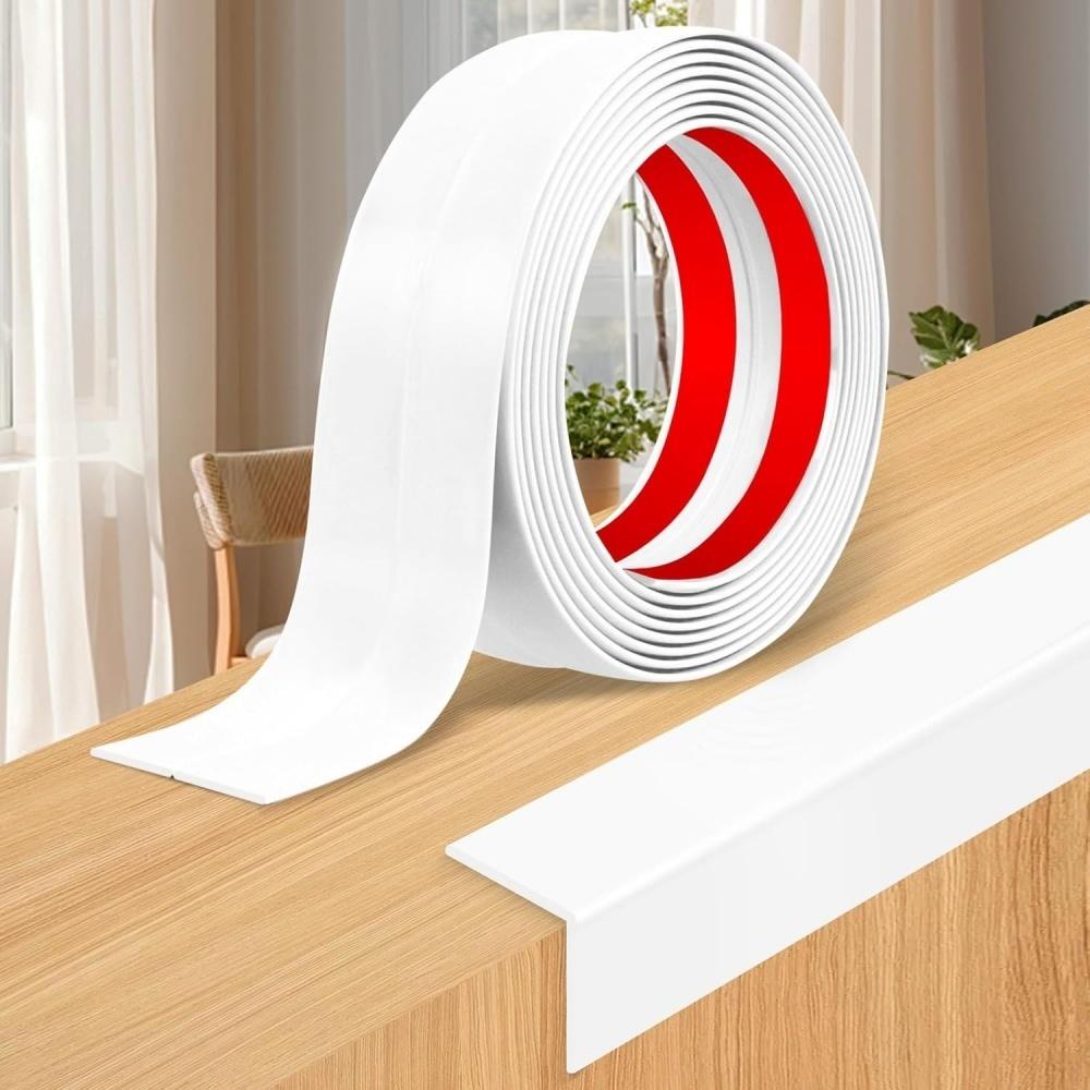 

1pc 3metersX4cm Self Adhesive Strip Flexible Wall Corner Protector Moulding Trim Inside & Outside Wall Corner Guards Edge 3metersX4cm