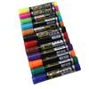 12Pcs Permanent Markers Dry Quickly Waterproof Bright Colors Fade Resistant Marker Pen Set for Painting Graffiti