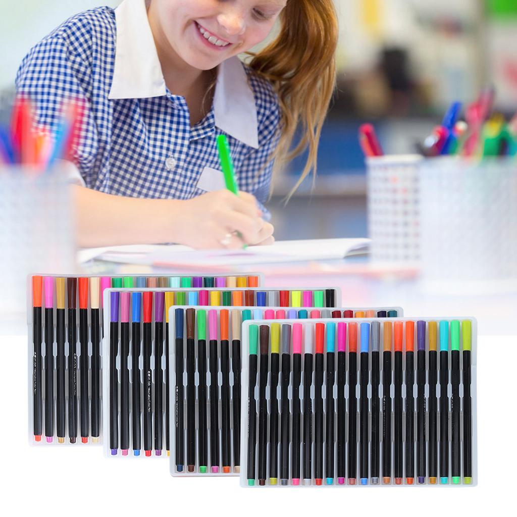 80 Colors Watercolor Painting Pen Set Children Drawing Gift Art Students Stationary
