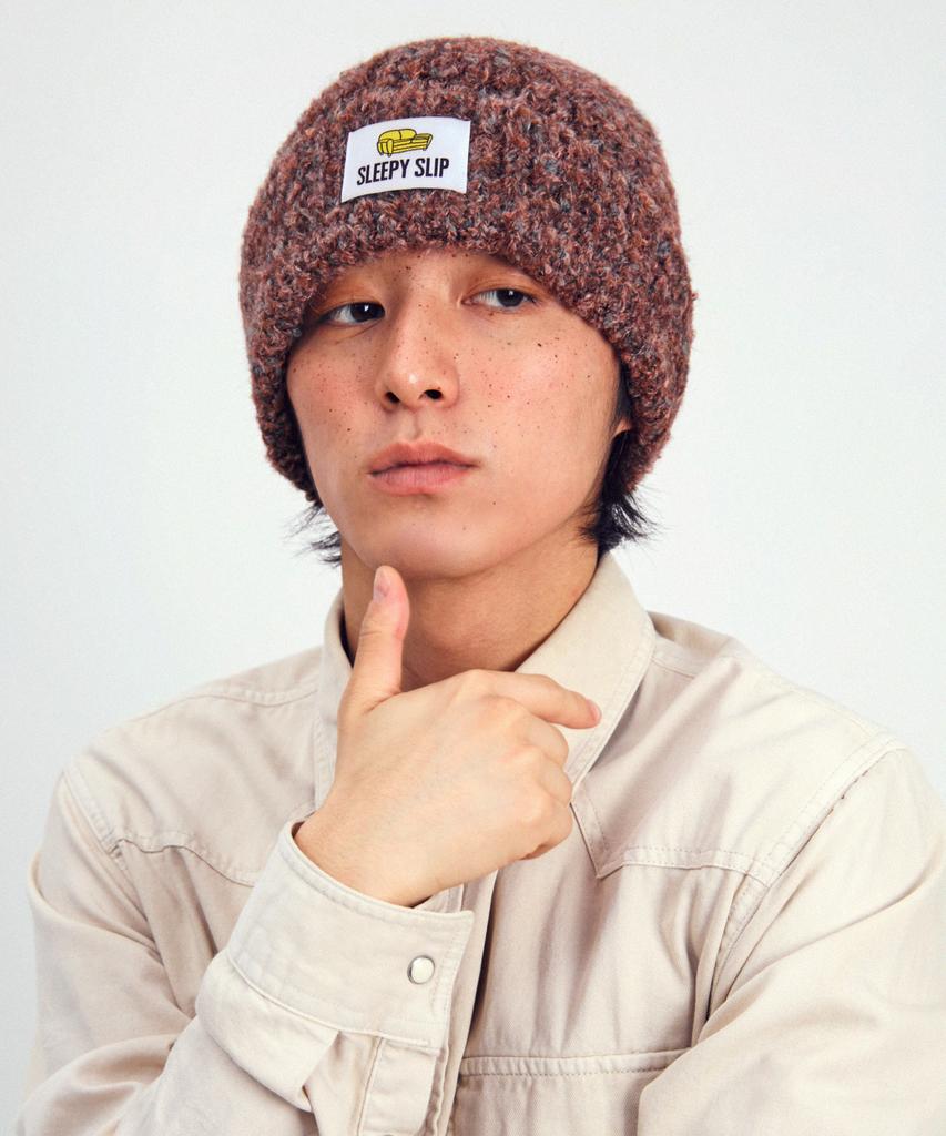 Seullipiseullib Teddy Burgundy Beanie