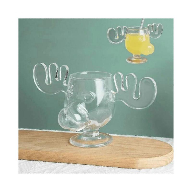 Christmas Vacation Cup Set Glass Cup Holiday Glassware compatible with Drinks, Beverages Holds 8 Oun