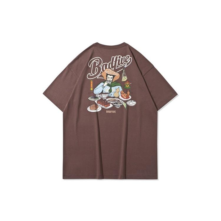 Li-Ning BADFIVE Basketball Series Back Sports Short Sleeve  Brown  Men s AHSQ803-2 S