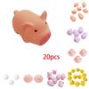 20pcs Adorable Squeeze Pink Pig Stress Relief Toys Perfect For Birthday Gifts