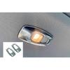 For Mitsubishi Outlander -23 Matte Silver Rear Reading Light Cover Trim 2pcs