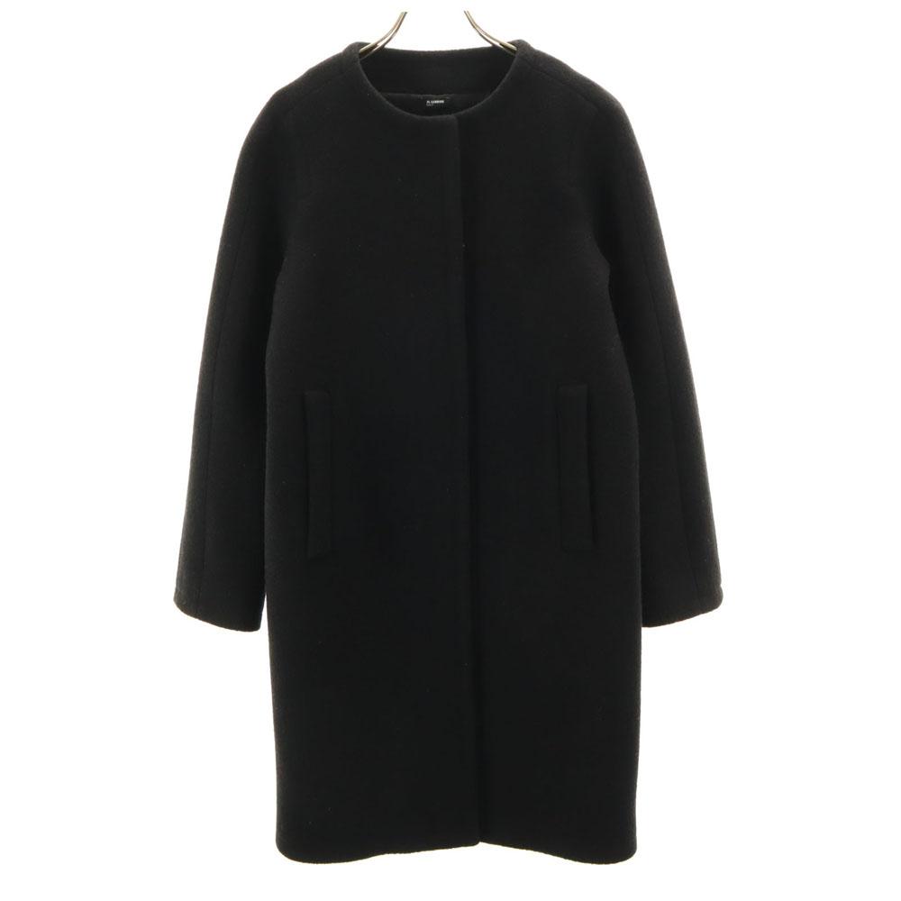 Jil Sander Navy Made In Italy No Color Coat 34 Black Women Used