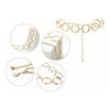 Women O Ring Hoop Chain Belts Fashionable Elegant Alloy Waist Belt Links Dress Decoration