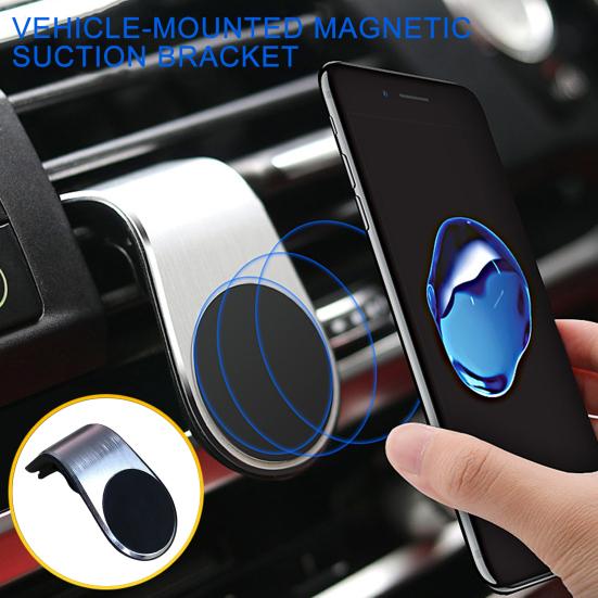 Magnetic Mobile Phone Stand Easy To Phone Mount Wide Compatibility 360-Degree Rotatable Car Cellphone Holder
