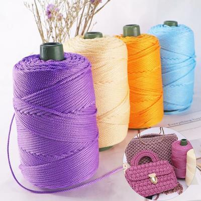 Cordón para abalorios tejido a mano, hilo de macramé Flexible, cordón trenzado para abalorios, suministros para el hogar