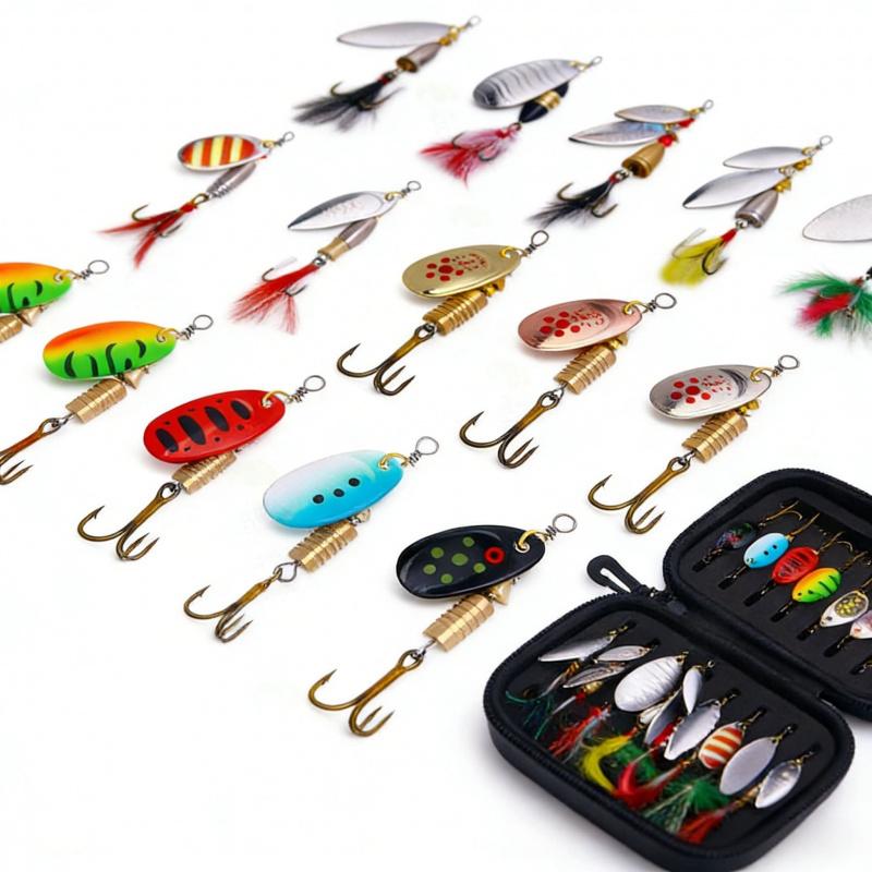 Lure Bait Set16Sequin Fake Bait for Freshwater and Saltwater, Universal Bionic Lure for Bass and Red Snapper