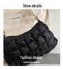 2024 Pleated Cloud Bubble Shoulder Bag - Trendy Korean Down Cotton Underarm Design