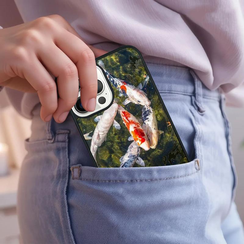 FISHING 3 RODS BY LAKE fish Colored Phone Case For iPhone 17 Air 15 16e 14 13 Pro Max Coque 12 11 Pro Max PLUS cover
