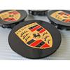 4x Porsche Wheel Centre Caps | Black 65mm