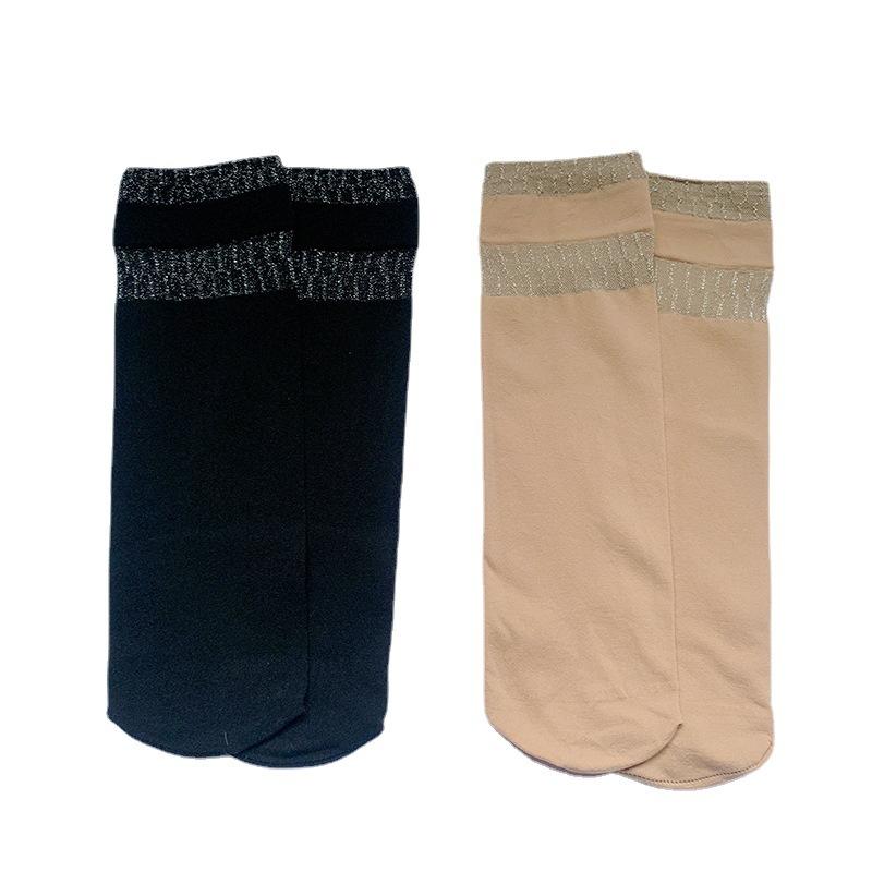 5 Pairs of Women's Spring and Autumn Medium Thick Anti Hooking Breathable Stockings