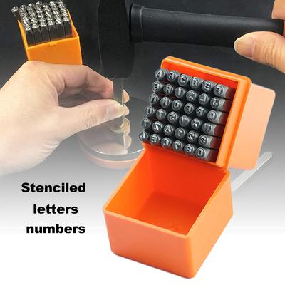 36 Stück Edelstahl Buchstaben Zahlen Alphabete Stempel Prägestempel Set Gehärtetes Metall Lederhandwerk Prägung Handgefertigtes Schnitzwerkzeug Set