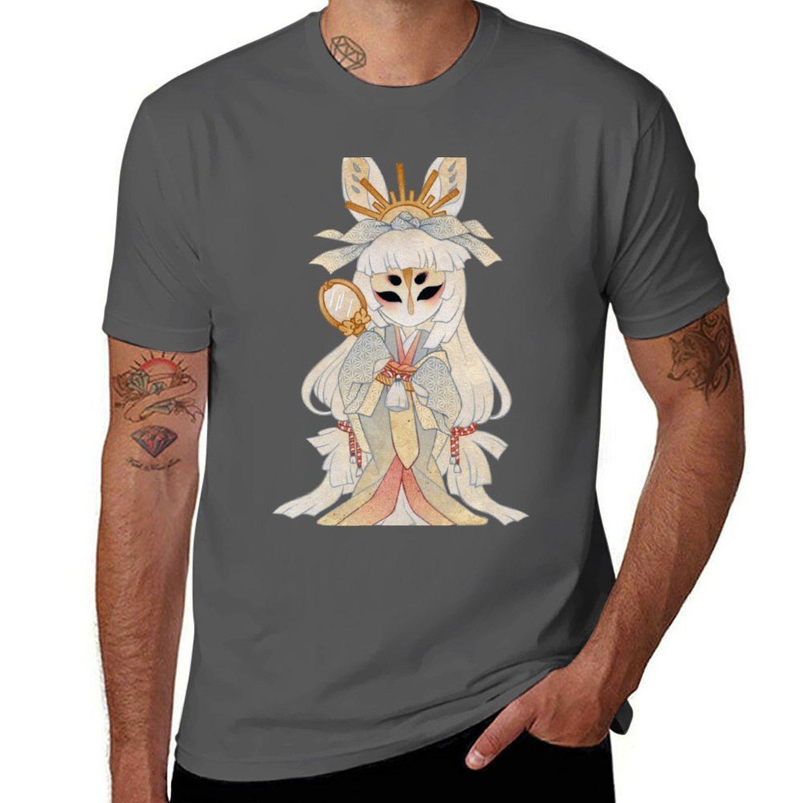 

Hoshi no Usagi - Moon Rabbit TeaKitsune T-Shirt t shirts for man graphic tees man t shirt designer funny t shirts man T-Shirt 4XL