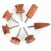 7 PCS Wood Leather Burnisher Kit with Electric Polished Head Pointed Tip Leather Slicker Tool Set 3mm Hardened Steel Shaft
