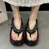 Star Rivets Chunky Wedge Flip Flops Women Summer Clip Toe Eva Platform Slippers Woman Punk Style Thick Bottom Sandals Female