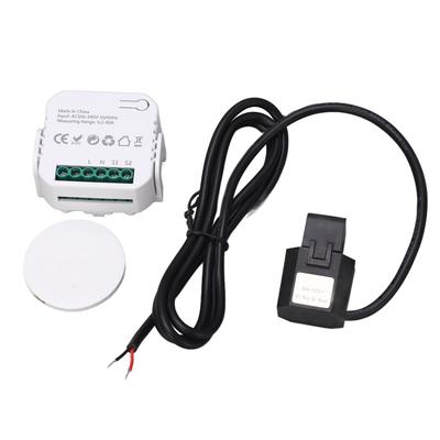 WiFi Energy Monitor Single Phase Smart Electricity Meter with Clamp Power Consumption Monitor 100‑240VAC
