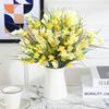 1Pcs Artificial Tulip Flower Head Restaurant Vase Decor Fake Bouquet For Furniture Room Decoration DIY Thanksgiving Gift Giving