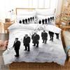 Rammstein Bettwäsche Set Einzelbett Twin Full Queen King Size Bettwäsche Set Erwachsener Kind Schlafzimmer Bettbezug Sets 3D Anime Bettlaken Set