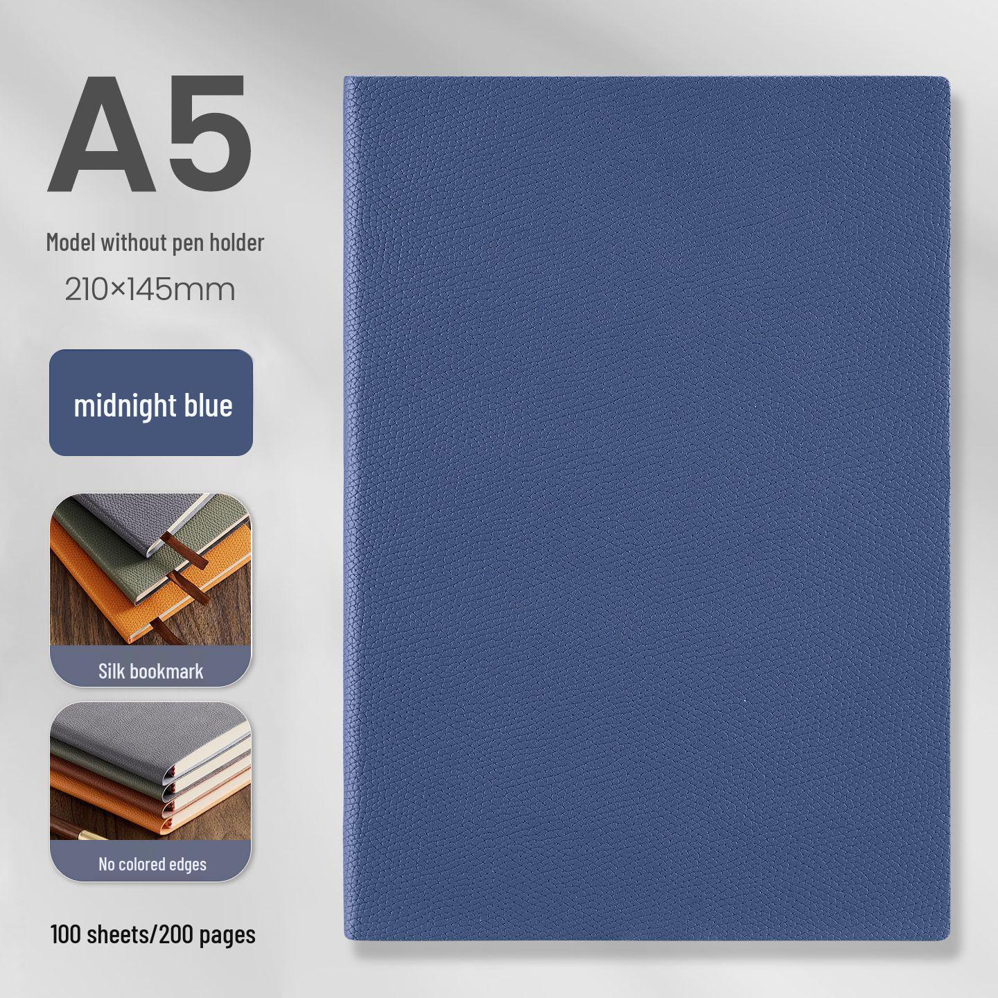 Customizable A5/B5 Business Notebook Gift Set with Soft Leather Cover and Logo Printing Option