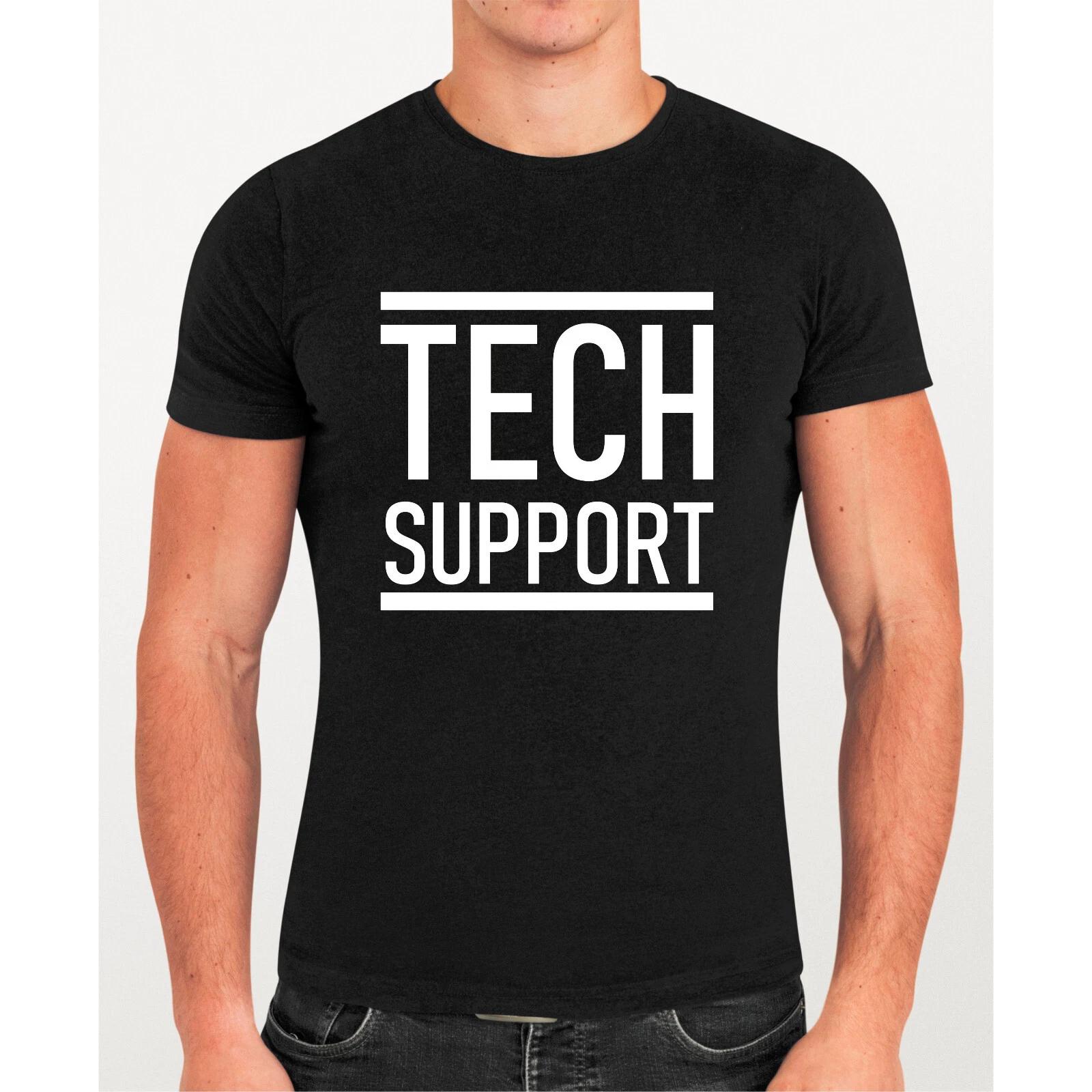 Elon Doge Tech Support T-Shirt Funny Quote Saying Gift Retro Men s Short Sleeve XL