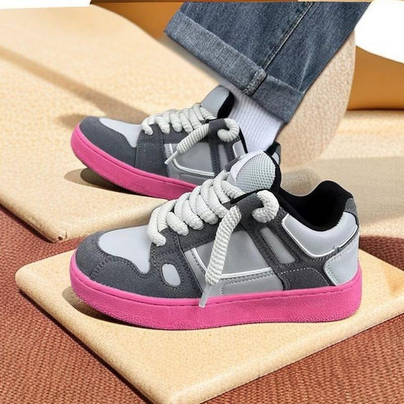 Dragon fruit shoes trendy splicing niche thermal board shoes retro winter sports bread shoes