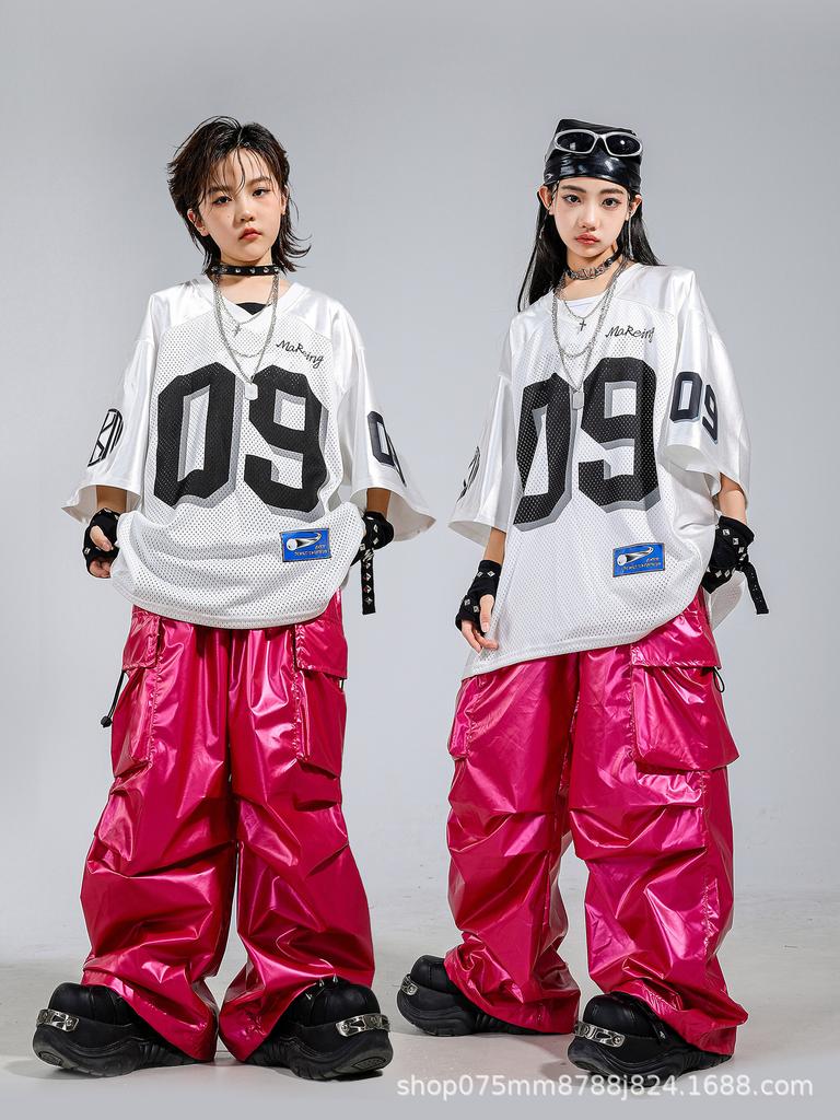 Street Style Hip Hop & Jazz Dance Outfit pro děti - Letní vystoupení pro chlapce a dívky