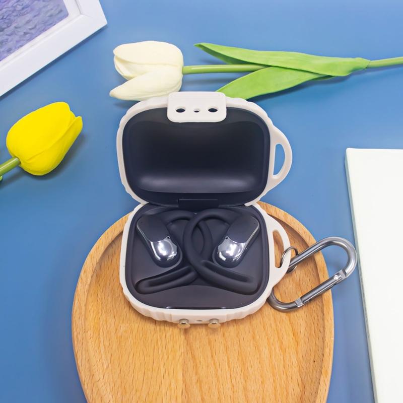 Silicone Carrying Case Shockproof Silicone Earphone Cover Protective Silicone Sleeve Earbud Case for OpenFit Air T511