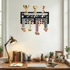 Wrought Wall Mounted Holder and Hook Rack for Displaying Awards