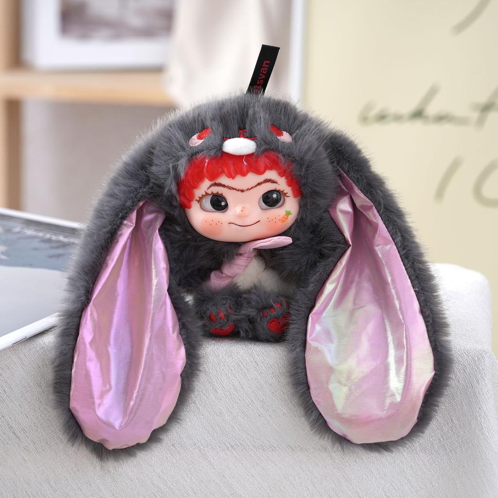 Cute Wakuku Vinyl Keychain Cute Doll Bag Pendant Doll Plush Toy