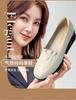 New Women's Shoes Soft Leather Soft Sole Comfortable Casual Shoes Spring and Autumn New Flat Leather Shoes Women's Medium Single Shoes