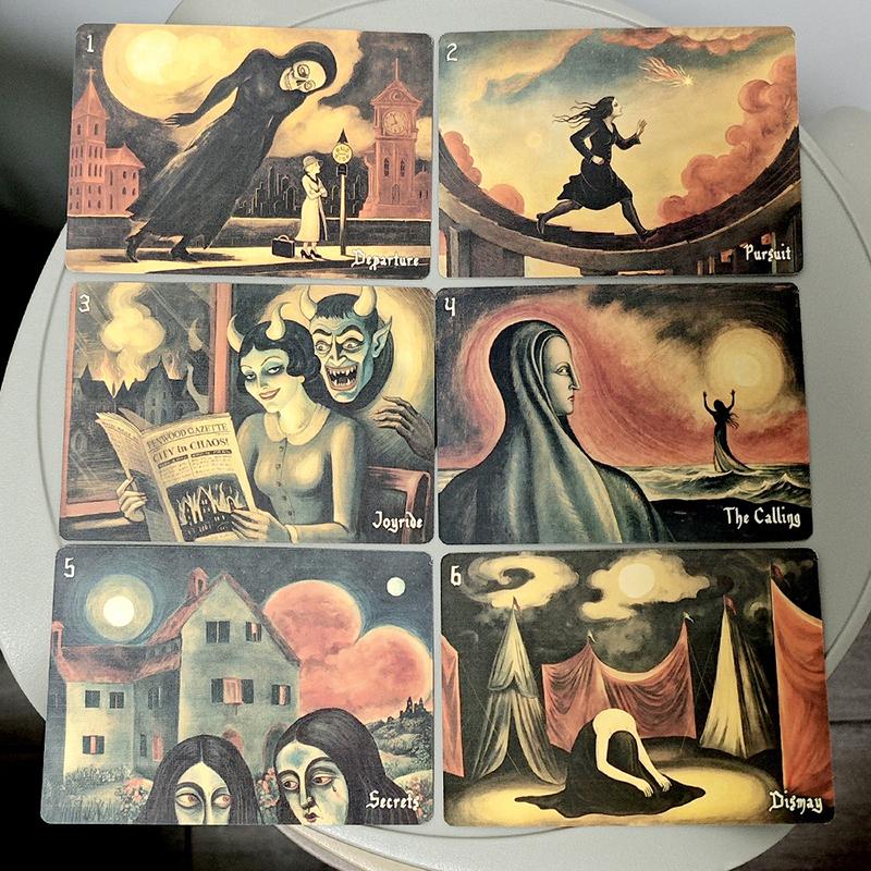 52 Enigmatic Cards 10.5*7.5Cm Felix Nacht'S Gallery Of Hallucinations Oracle Deck