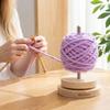 Wooden Yarn Rotating Tool Portable Thread Holder Auxiliary Tool Yarn Ball Holder  Crochet Work