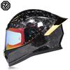 Motorcycle Helmet: Made of Carbon Fiber, Large Tail with Night Vision Lens, Full Coverage Motorcycle Helmet
