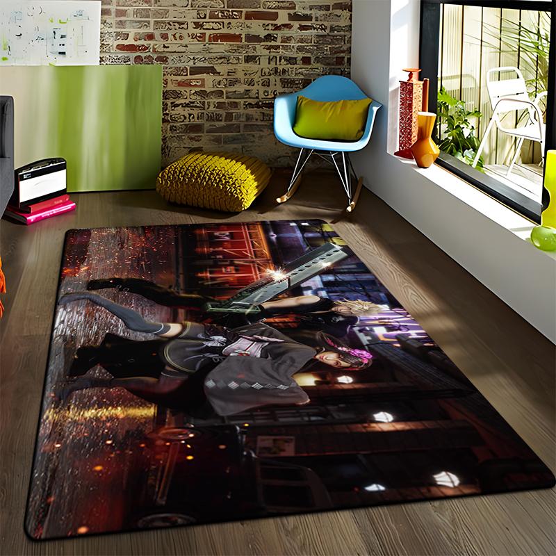 Final Fantasy Printed Carpet for Living Room Rugs Camping Stranger Things Picnic Mats Anti-Slip E-sports Rug Yoga Mat Fans Gift