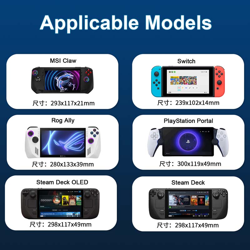 Handheld Game Controller Holder for Steam Deck Switch Rog Ally Playstation Portal Gamepad Stand Mount Game Organizer Bracket