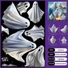 Halloween Window Stickers White Ghost Decor Window Clings Decals Pvc Mural Decoration Spooky For Holiday Party