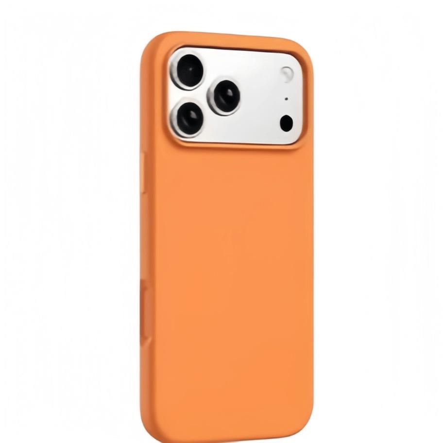 Two-Color Liquid Silicone Case for iPhone 17 Pro Max - Anti-Fall, Compatible with iPhone 14/15/16