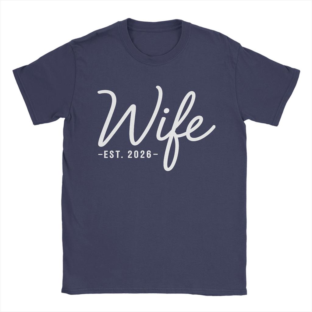 Wife 2026 Future Bride Engaged Wedding 100 Cotton T Shirt For Men Summer  Y2K Fun TShirts ONeck Trendy Cool Tees Oversized