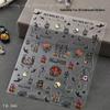 3D Waterproof Halloween Nail Art Stickers: Pumpkin, Lantern, Ghost & Witch Designs