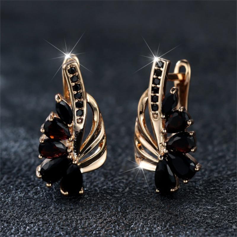 

Новые серьги-полуцветки в виде капель воды в корейском стиле с простым и универсальным дизайном, свежие серьги-кольца