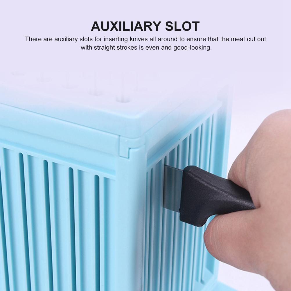 Barbecue Meat Skewer Tool Plastic Meat Skewer Device Portable Barbecue Kebab Maker
