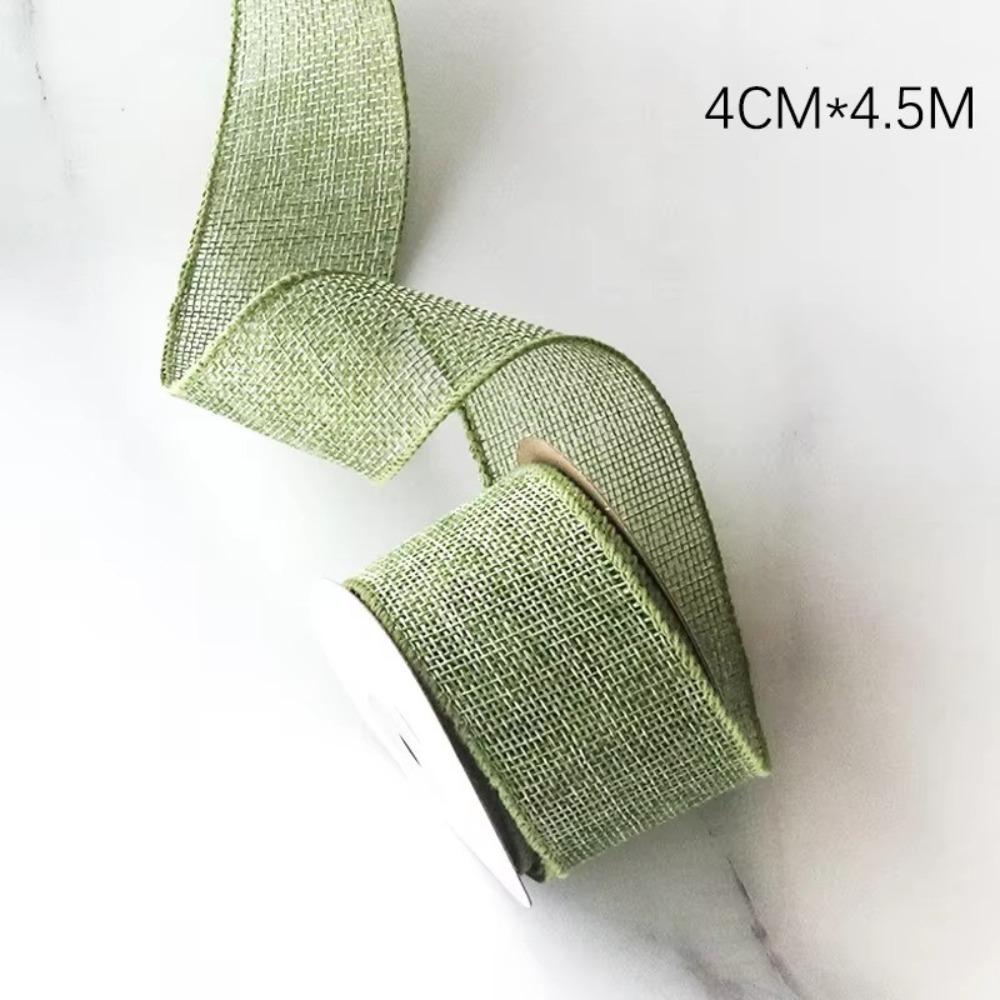 4.5M/Roll Crafts Ribbon Bows DIY Fabric Ribbon Vintage Gifts Packaging Material