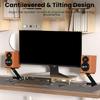 Desktop Speaker Stand 6° Incline Speaker Stand with Vibration Absorption Pads Support 22lbs Studio Monitors Holder