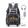 Cartoon Game Merchandise With Usb Hiking Bag College Students Outdoor Travel Large Capacity Backpack Bag