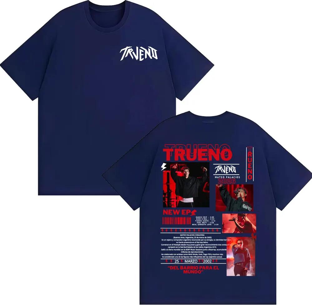 Trueno Mateo Palacios Tour 2026 New Cover Tshirts Unisex Women Fashion Gothic Hip Hop Tshirt Summer Tops Loose T Shirt Streetwear