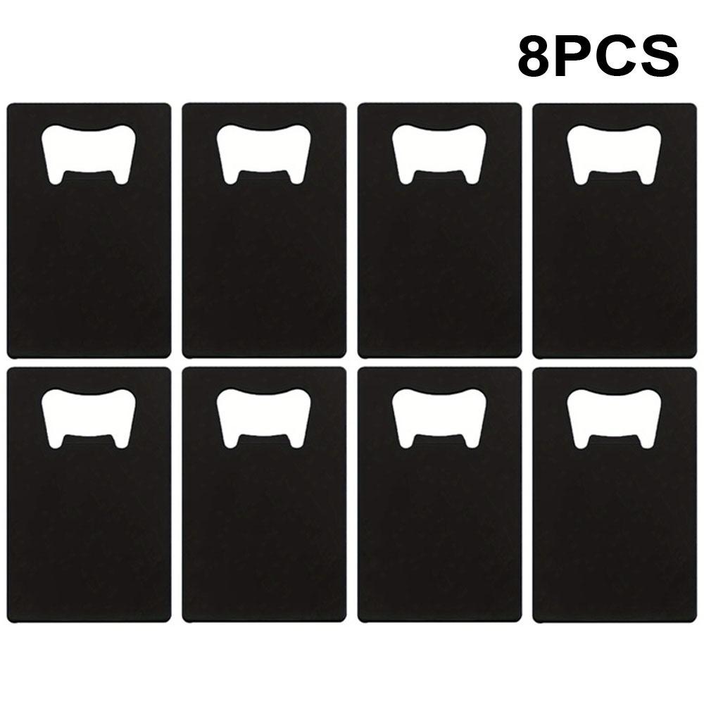 

8 шт. Открывалка для бутылок в виде кредитной карты, кошелек для покера для шаферов, нержавеющая сталь, пиво для кошелька и кармана, можно выгравировать для DIY свадебного подарка шаферам style 1